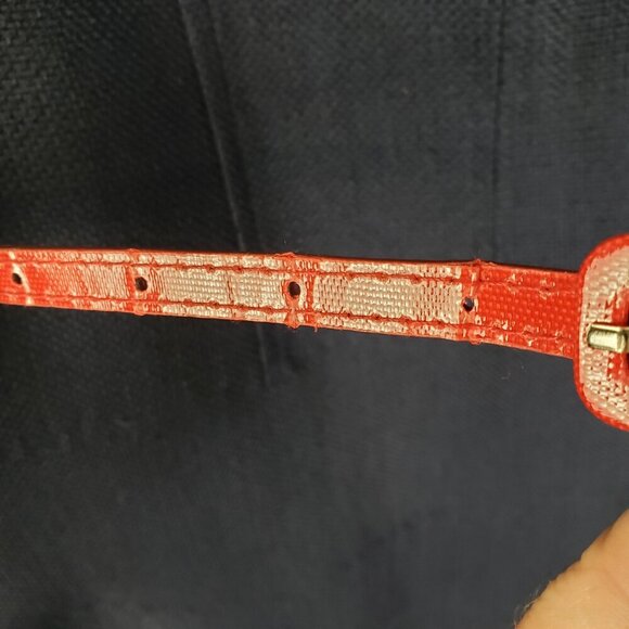 Jones Studio Cap Sleeve Swing Dress Navy Blue Woven Burlap A-Line Retro Size 4 - Picture 4 of 10